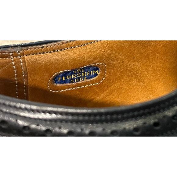 Florsheim Royal Imperial Men\'s 10 E Wide Oxford Brogue Dress Shoes VTG WOW USA main image 2